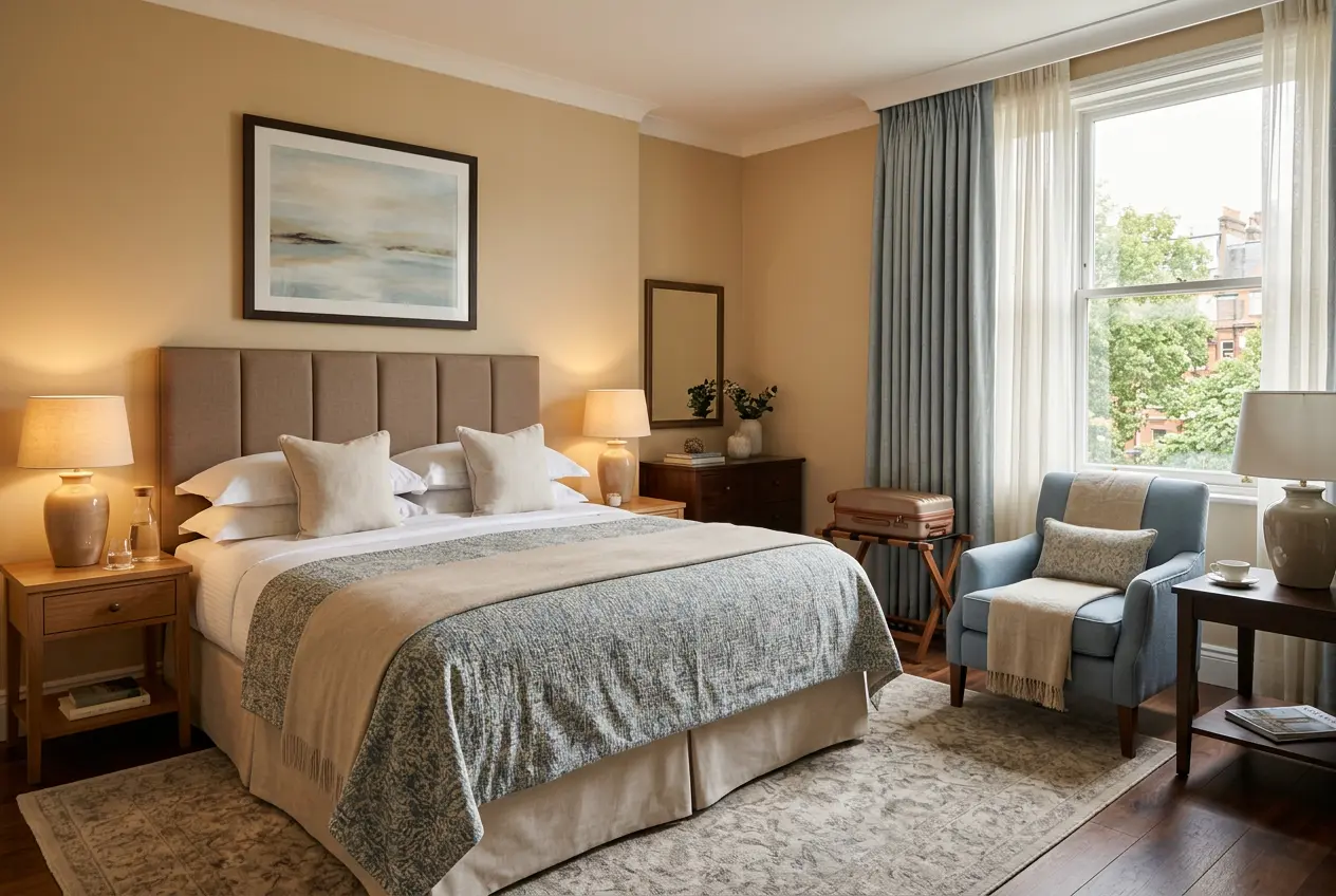 Senior-friendly hotel room